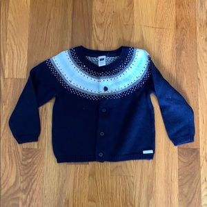 Janie and Jack button down sweater.